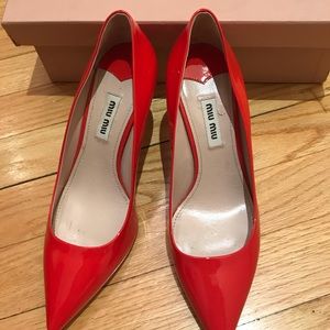 Miu miu glitter pumps